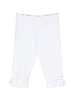 Monnalisa ruched-detailing leggins - White