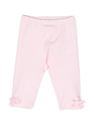 Monnalisa ruffle-detail cotton leggings - Pink