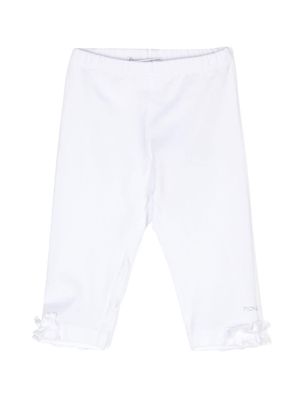 Monnalisa ruffle-trim leggings - White