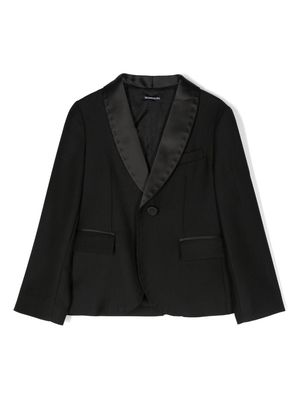 Monnalisa shawl-lapels single-breasted blazer - Black