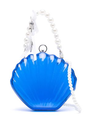 Monnalisa shell-body cross body bag - Blue