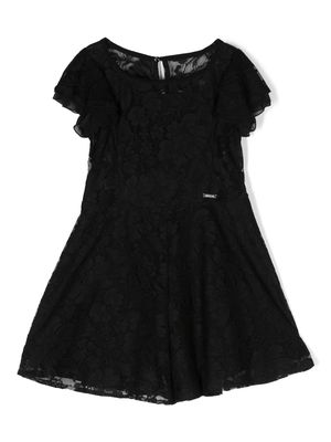 Monnalisa short-sleeve dress - Black