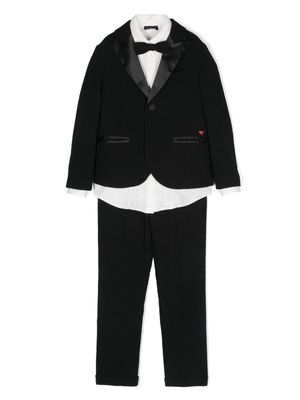 Monnalisa single breasted three-piece suit - Black
