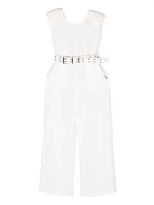 Monnalisa star-detail jumpsuit - White