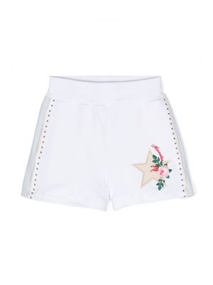 Monnalisa star-patch smart shorts - White