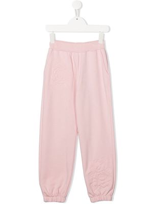 Monnalisa stitching-detail track pants - Pink