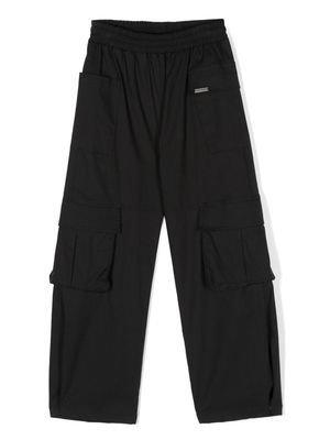 Monnalisa straight-leg cargo trousers - Black