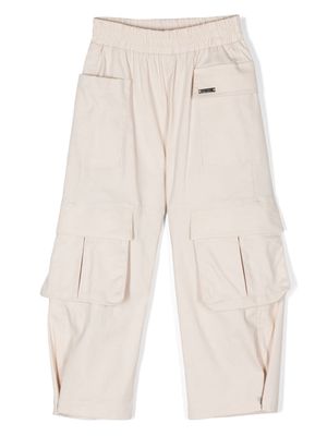 Monnalisa straight-leg cargo trousers - Neutrals