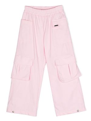 Monnalisa straight-leg cargo trousers - Pink