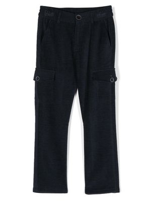 Monnalisa straight-leg cotton cargo trousers - Blue