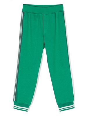 Monnalisa stripe-detail track pants - 0026 GREEN