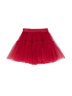 Monnalisa tulle circle skirt - Red