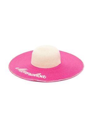Monnalisa two-tone sun hat - Pink