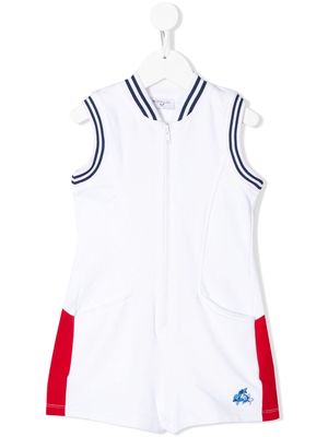 Monnalisa varsity striped playsuit - White