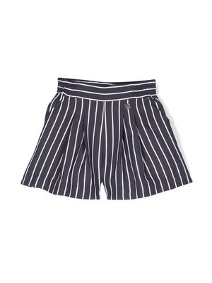 Monnalisa vertical-stripe shorts - Blue