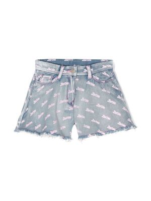 Monnalisa x Barbie™ denim shorts - Blue