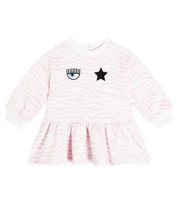 Monnalisa x Chiara Ferragni Baby zebra-print cotton-blend dress