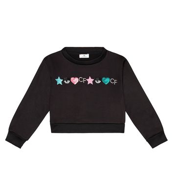 Monnalisa x Chiara Ferragni embroidered jersey sweatshirt