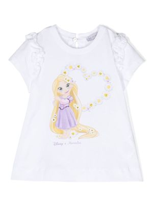 Monnalisa x Disney graphic-print cotton T-shirt - White