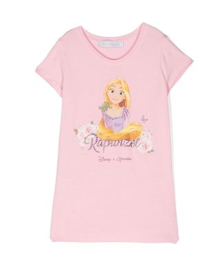 Monnalisa x Disney graphic-print T-shirt - Pink