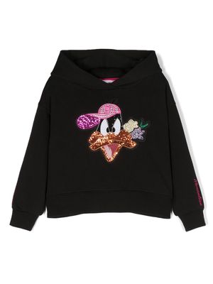 Monnalisa x Looney Tunes sequin-embellished hoodie - Black