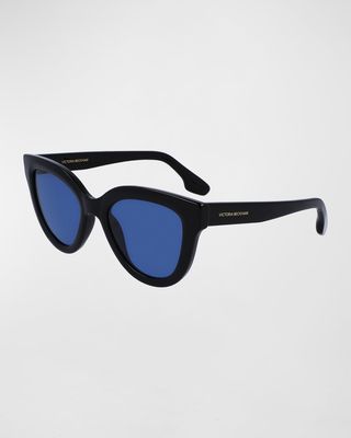 Monochrome Acetate Cat-Eye Sunglasses