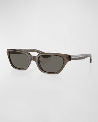 Monochrome Acetate Rectangle Sunglasses