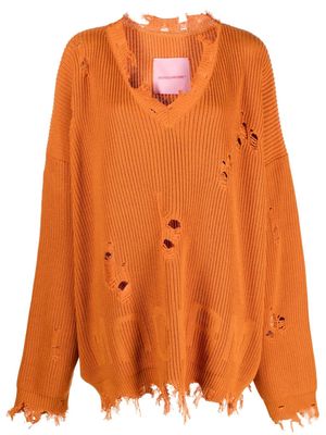 MONOCHROME Gipsy distressed jumper - Orange