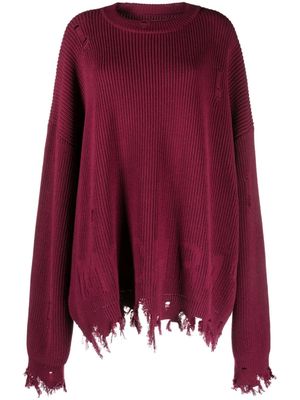 MONOCHROME Gipsy distressed jumper - Red