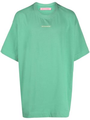 MONOCHROME logo-embossed cotton T-shirt - Green