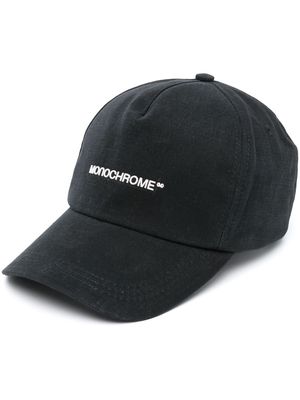 MONOCHROME logo-print cotton baseball cap - Black