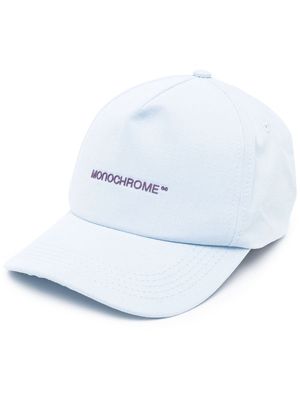 MONOCHROME logo-print cotton baseball cap - Blue