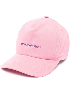 MONOCHROME logo-print cotton baseball cap - Pink