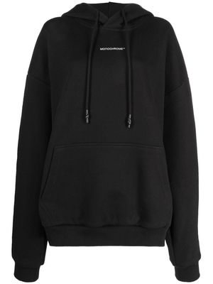 MONOCHROME logo-print drawstring hoodie - Black