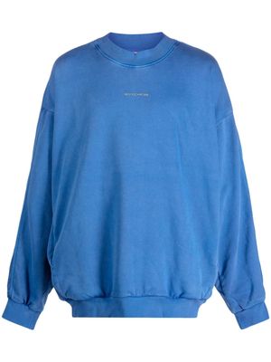 MONOCHROME Mandala logo-embossed sweatshirt - Blue