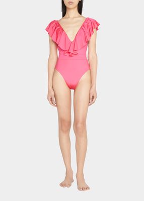 Monoco Ruffled One-Piece Swimsuit
