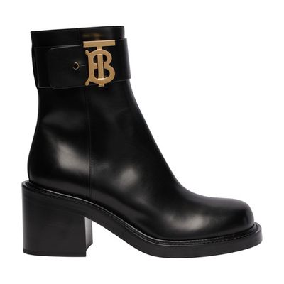 Monogram Motif Leather Block-heel Boots