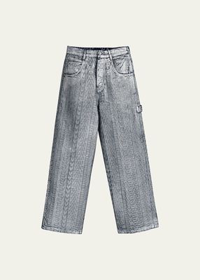Monogram Oversized Jeans