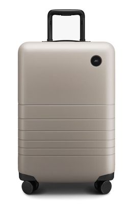 Monos 23-Inch Carry-On Plus Spinner Luggage in Desert Taupe 