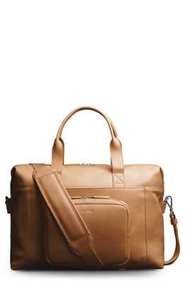Monos Metro Faux Leather Duffle Bag with Detachable Pouch in Tan