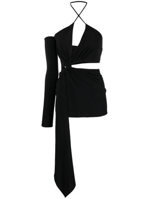 Mônot asymmetric cut-out dress - Black