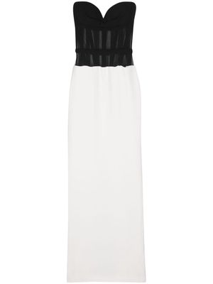 Mônot bustier column maxi dress - White