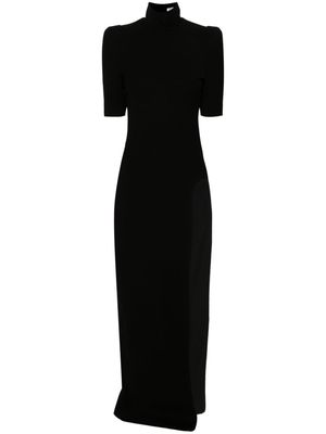 Mônot Core high-neck open-back maxi dress - Black