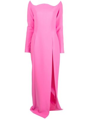 Mônot off-shoulder floor-length dress - Pink