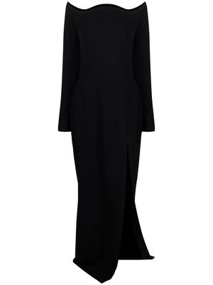 Mônot off-shoulder long dress - Black