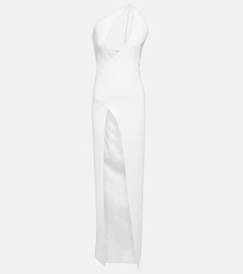 Mônot One-shoulder keyhole gown
