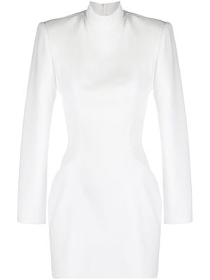 Mônot roll neck cut-out minidress - White