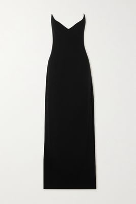 Mônot - Strapless Crepe Gown - Black