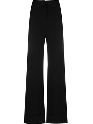 Mônot wide-leg high-waisted trousers - Black
