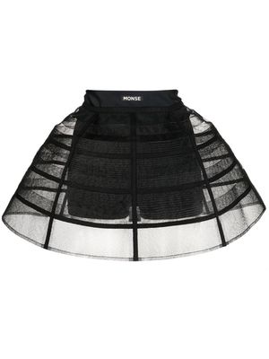 Monse caged mini skirt - Black